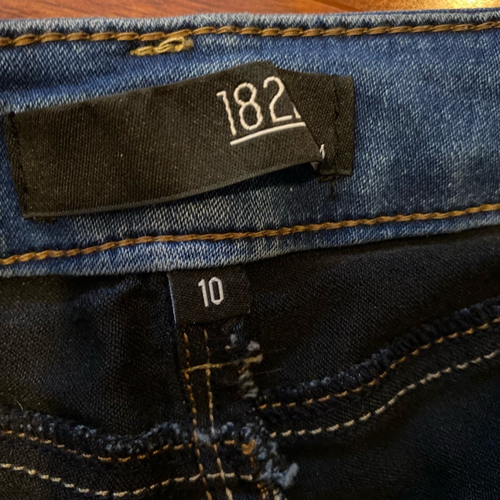 1822 Denim Women's Blue High rise Stretch Slim skinny Jeans size 10 - Picture 3 of 9